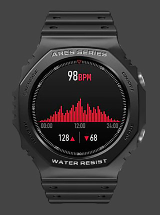 Zeblaze Ares 2 Heart rate screen