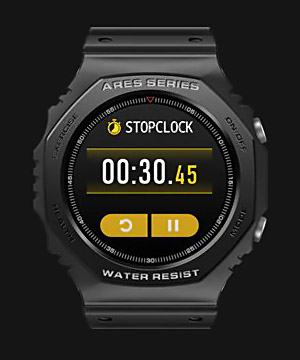 Zeblaze Ares 2 Stopwatch screen