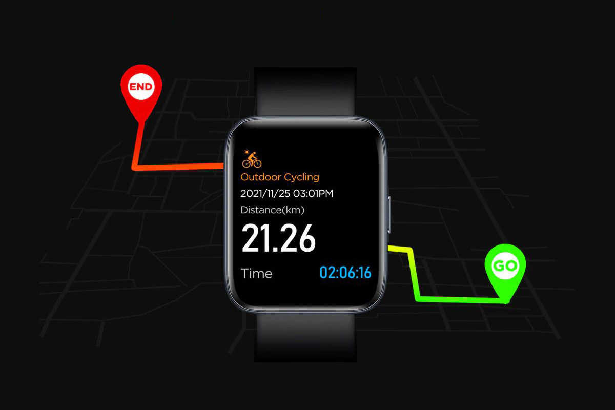 Zeblaze Beyond Smartwatch GPS screen