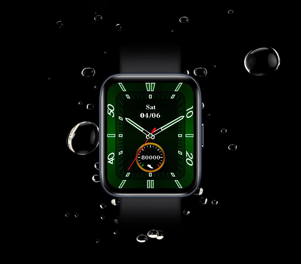 Smartwatch Zeblaze Beyond and water drops