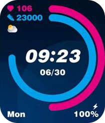 Zeblaze GTS Pro Watch Face Bright