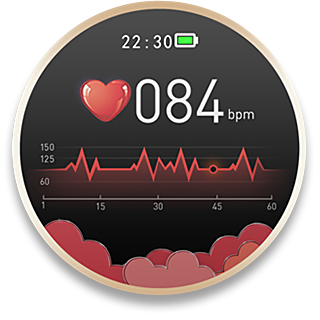 Zeblaze Lily 24h Heart Rate screen