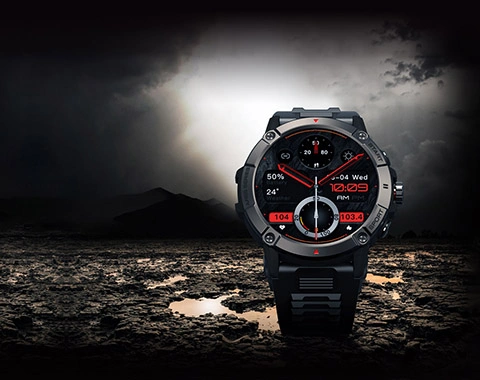 Zeblaze Ares 3 Smartwatch on a black background