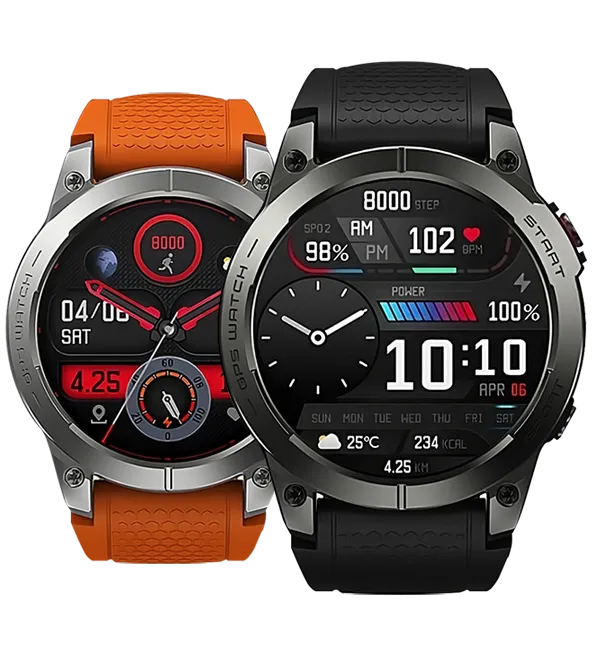 Zeblaze Stratos 3 Black and orange smartwatches