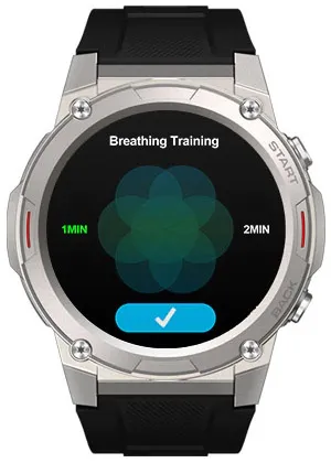 Zeblaze Vibe 7 Pro Breathing Training screen