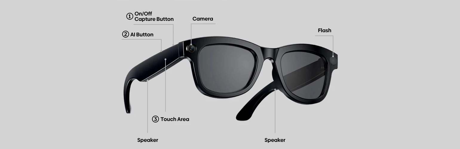 Zeblaze AI Shooting Glasses Control