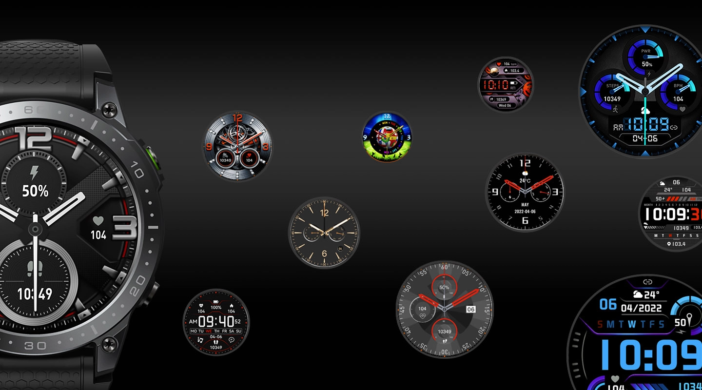 Many watch faces for Zeblaze Ares 3 Pro