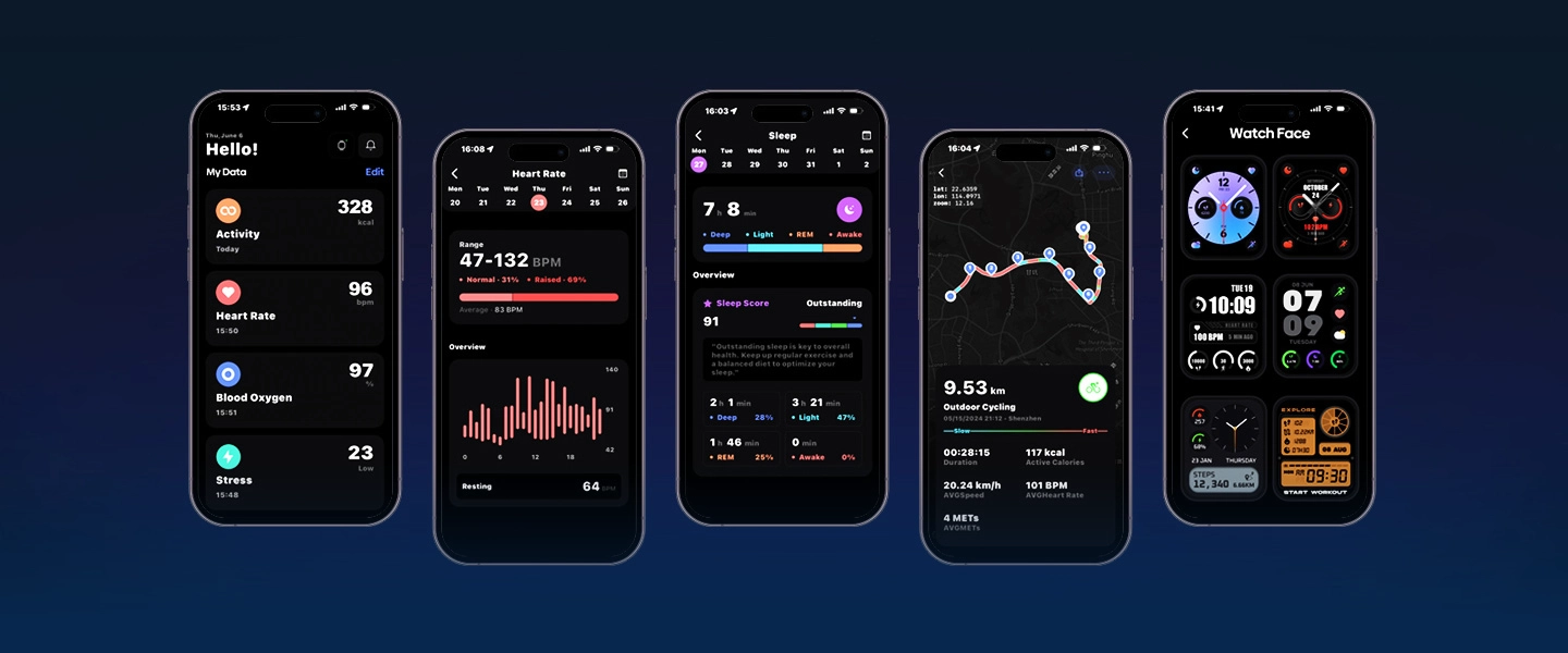 Fitbeing App screenshots