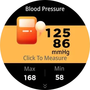 Zeblaze Btalk 2 Lite Blood Pressure screen