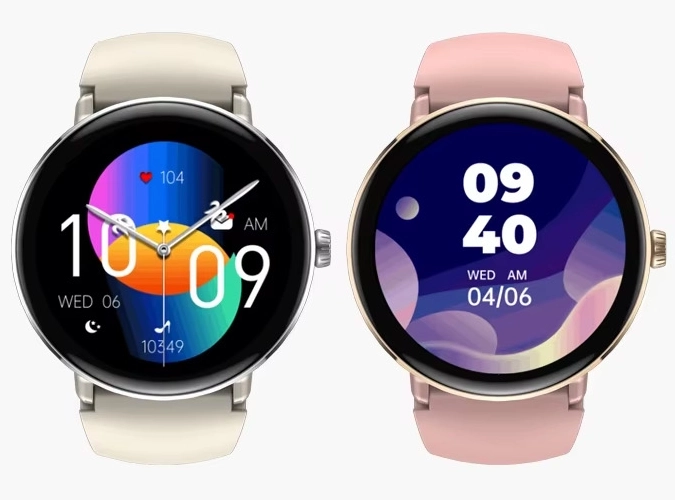 Silver and pink Zeblaze LILY 2 smartwatches