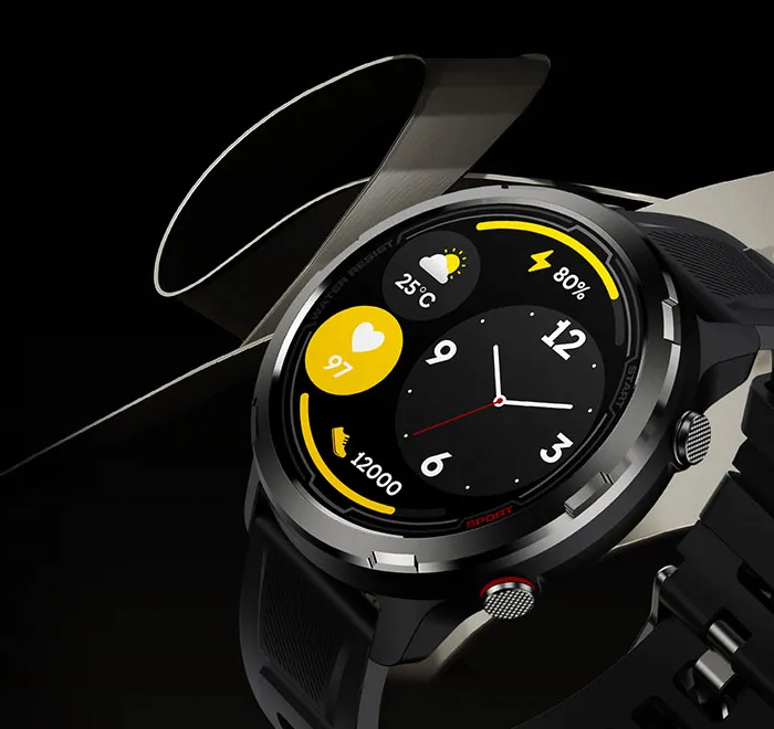 Zeblaze Stratos 2 Lite Yellow watch face