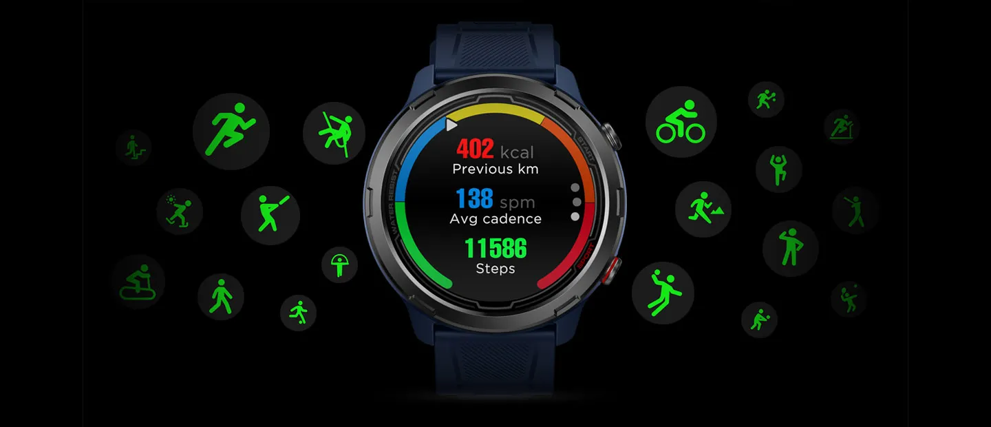 Zeblaze Stratos 2 Lite Fitness display