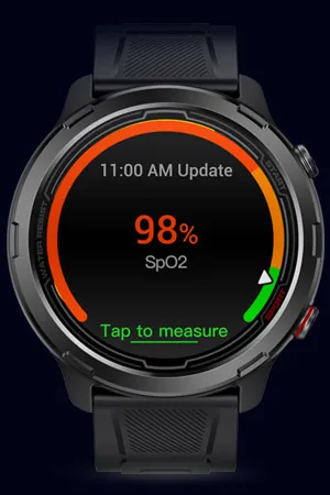 Zeblaze Stratos 2 Lite SpO2 Level Measurement Display