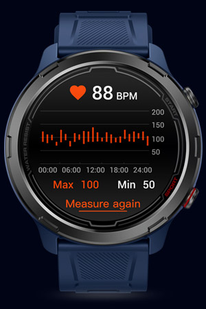 Zeblaze Stratos 2 Lite Heart Rate Display