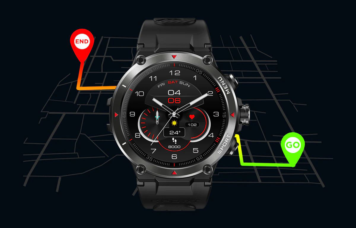 Zeblaze Stratos 2 smartwatch — Worldwide delivery