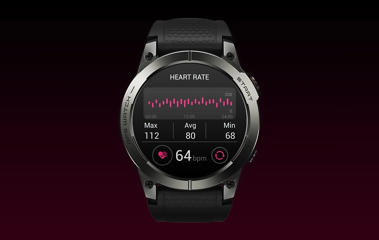 Zeblaze Stratos 3 Pro Heart Rate measurement screen