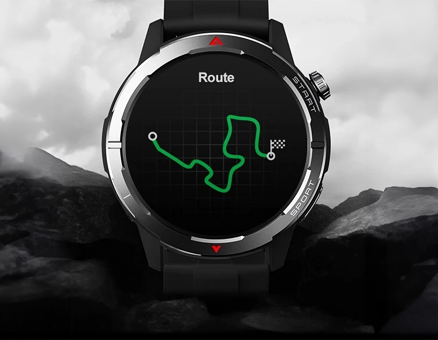 Zeblaze Stratos 3 Ultra GPS tracking screen