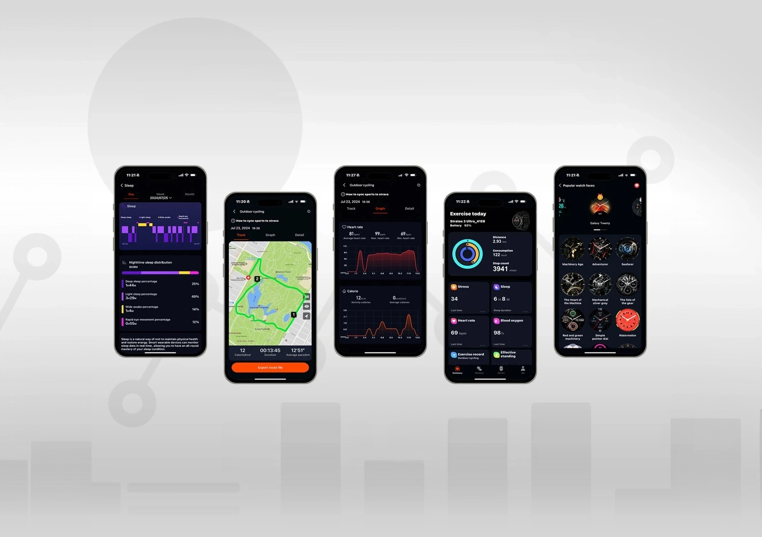 Zeblaze Fit App screens