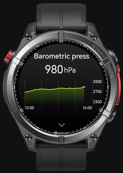 Zeblaze Stratos 4 Barometric pressure screen