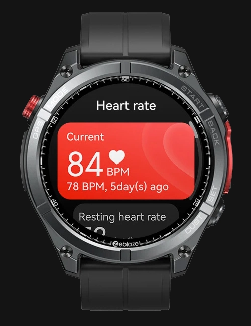 Zeblaze Stratos 4 Heart-rate screen
