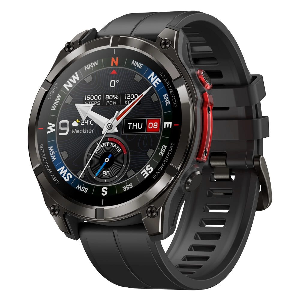 Zeblaze Stratos 4 Pro black right-side view