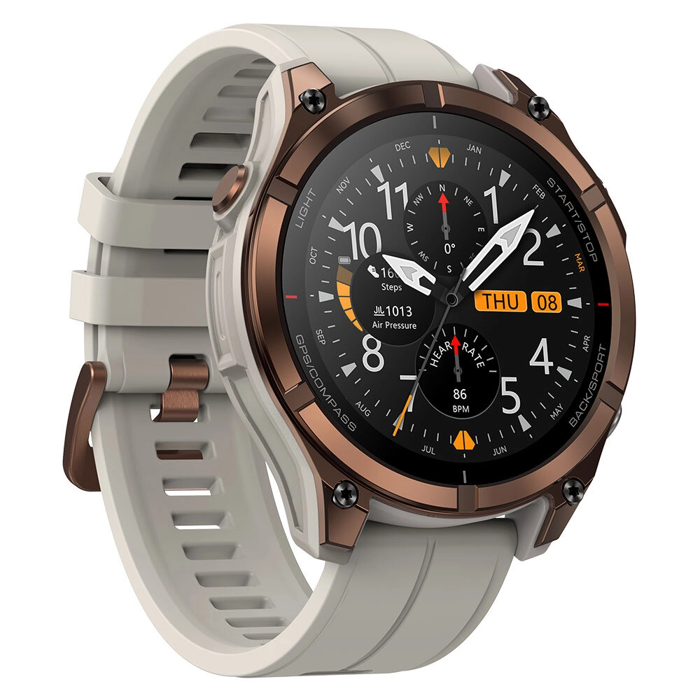 Zeblaze Stratos 4 Pro bronze left-side view