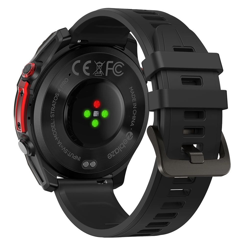 Zeblaze Stratos 4 Pro black back view