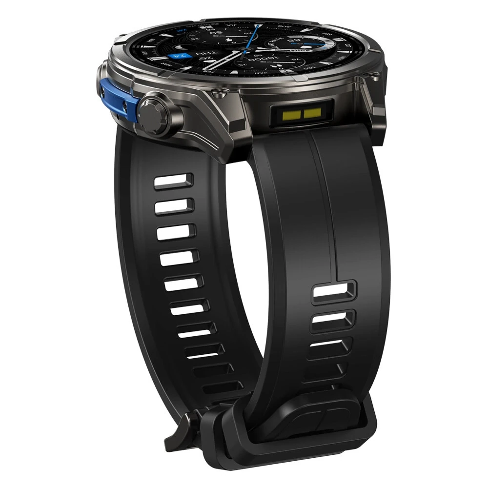 Black Zeblaze Vibe 8 side view with flashlight
