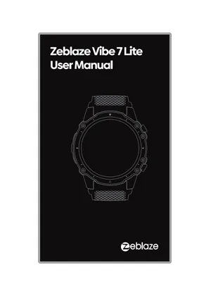 Zeblaze Vibe 7 Lite Manual